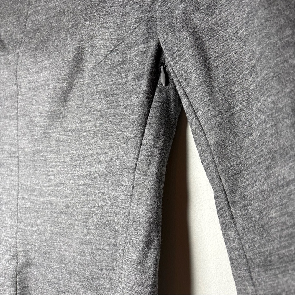 Diane von Furstenberg Gray Wool Sheath Dress Quiet Luxury Minimalist Size 4 - Picture 8 of 9